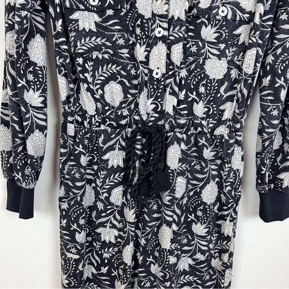 Cleobella Stella Lounge Jumpsuit - Navy Block Print - Picture 5 of 9
